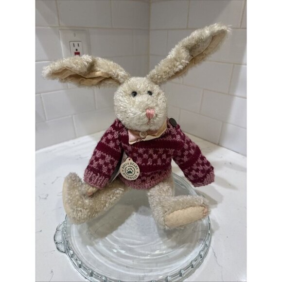 Boyds Other - Boyd's Bears Plush ARCHER 11” Easter Bunny Sweater retired collectors